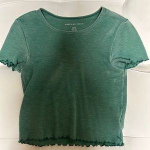 American eagle cropped tee